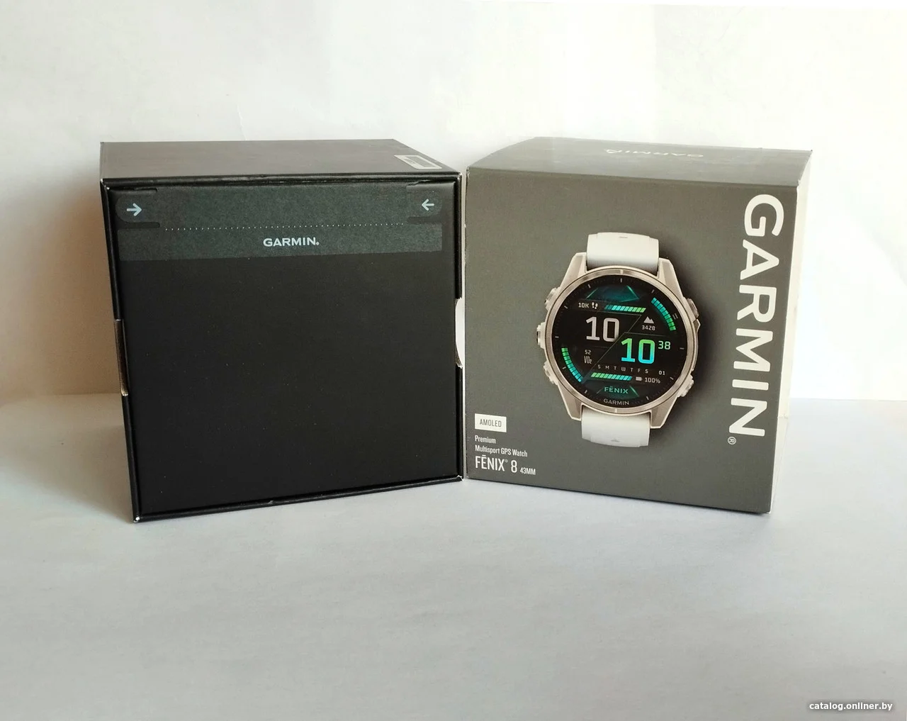 Смарт-часы Garmin Fenix 8 43мм 1.3" AMOLED корп.серебристый рем.белый разм.брасл.:108-182мм (010-02903-00)