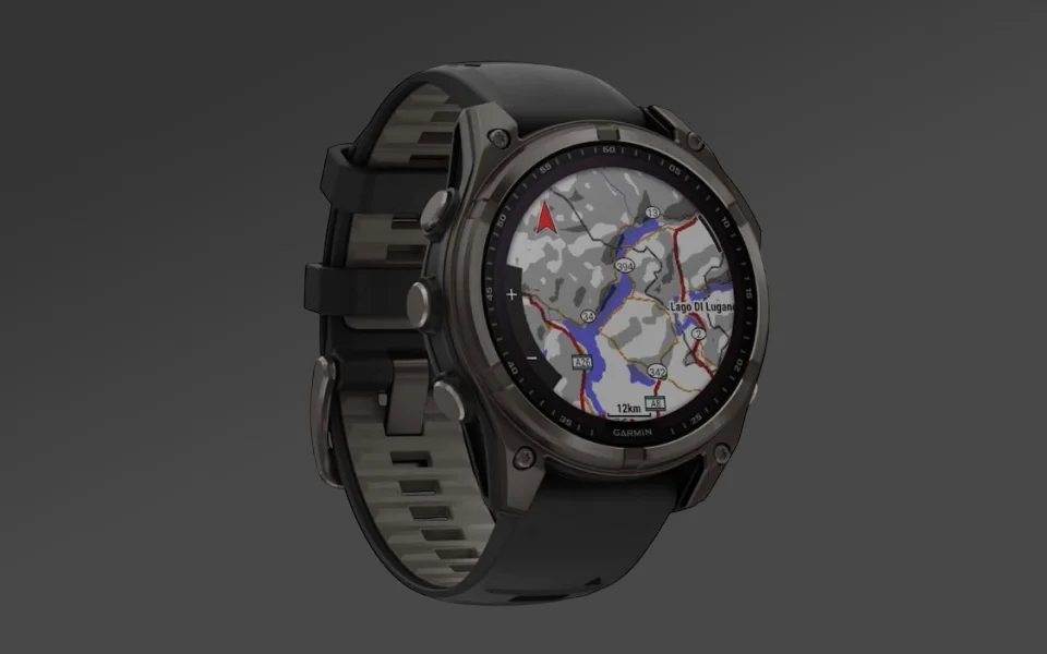 Смарт-часы Garmin Fenix 8 Pro 51mm AMOLED 1.4" AMOLED корп.серебристый рем.желтый (010-03199-11)
