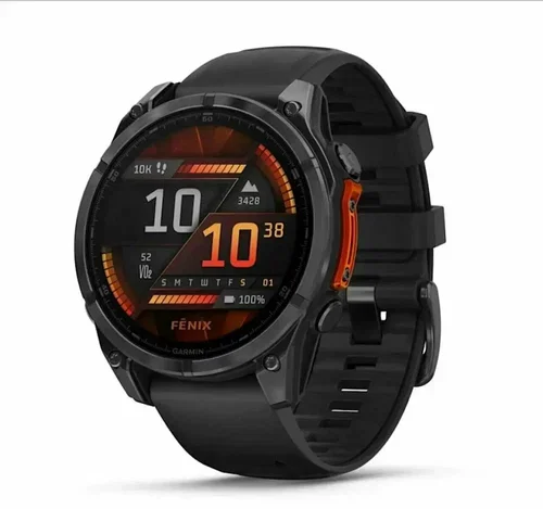Смарт-часы Garmin Fenix fenix 8 47mm 47мм 1.4" AMOLED корп.серый рем.серый разм.брасл.:125-210мм (010-02904-40)