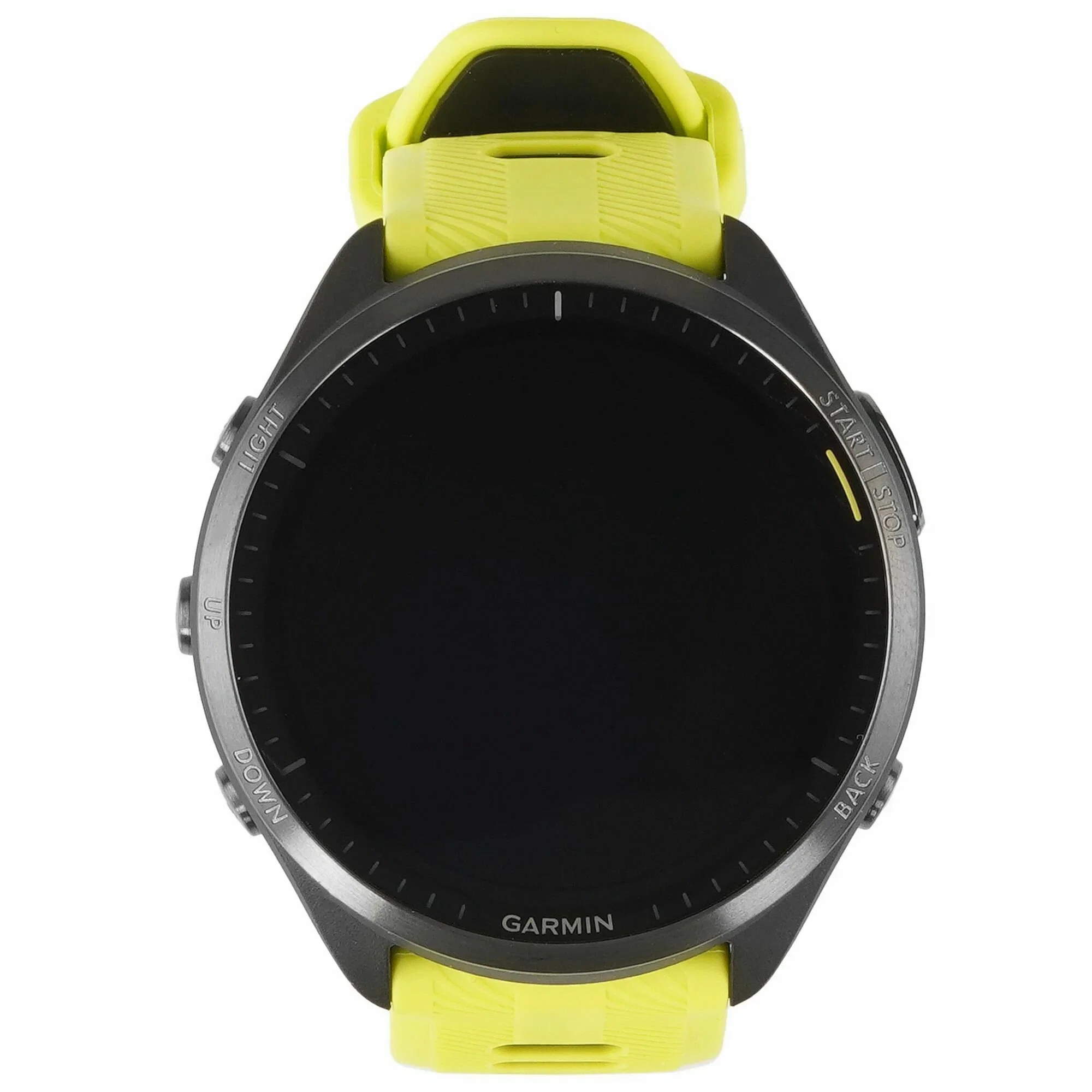 Смарт-часы Garmin Forerunner 965 47мм 1.4" AMOLED корп.черный рем.черный/желтый разм.брасл.:135-205мм (010-02809-12)