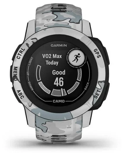 Смарт-часы Garmin Instinct 2S 40мм 1.2" корп.черный/серый рем.серый/камуфляж (010-02563-03)