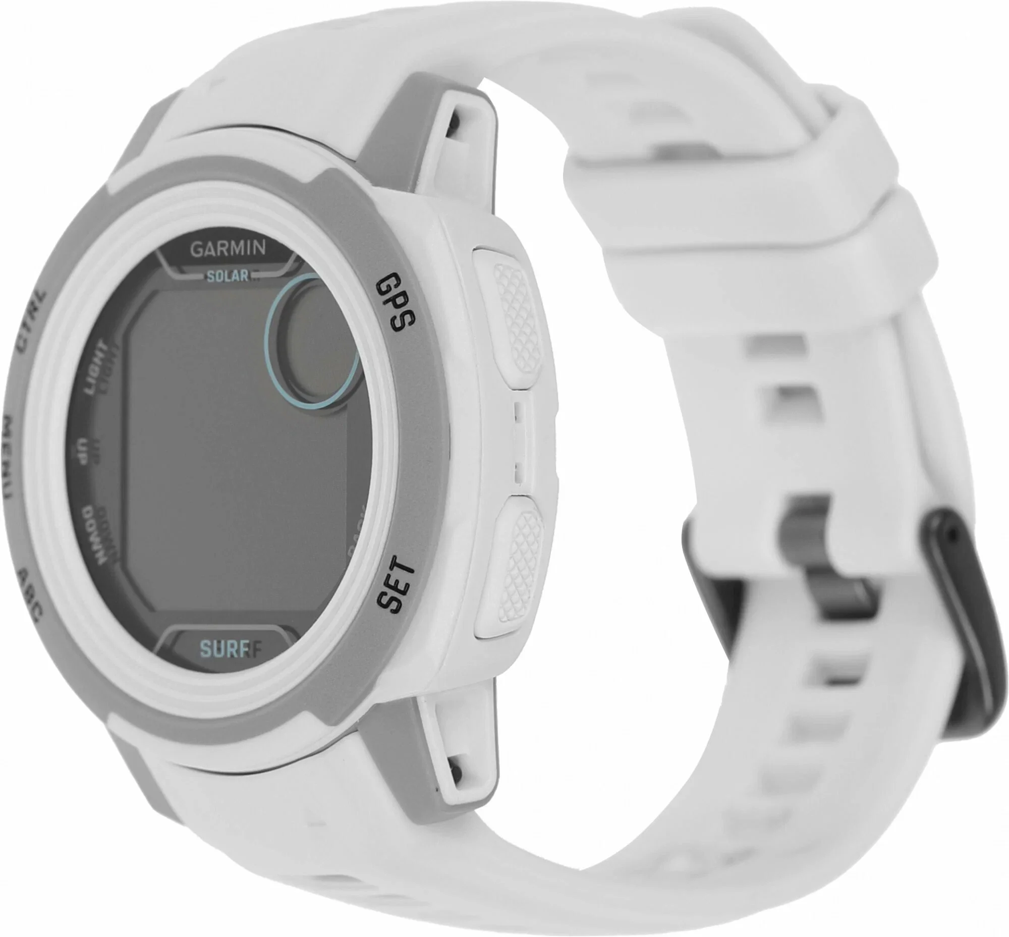 Смарт-часы Garmin Instinct 2s Solar 40мм 1.2" AMOLED корп.черный/белый рем.белый (010-02564-03)
