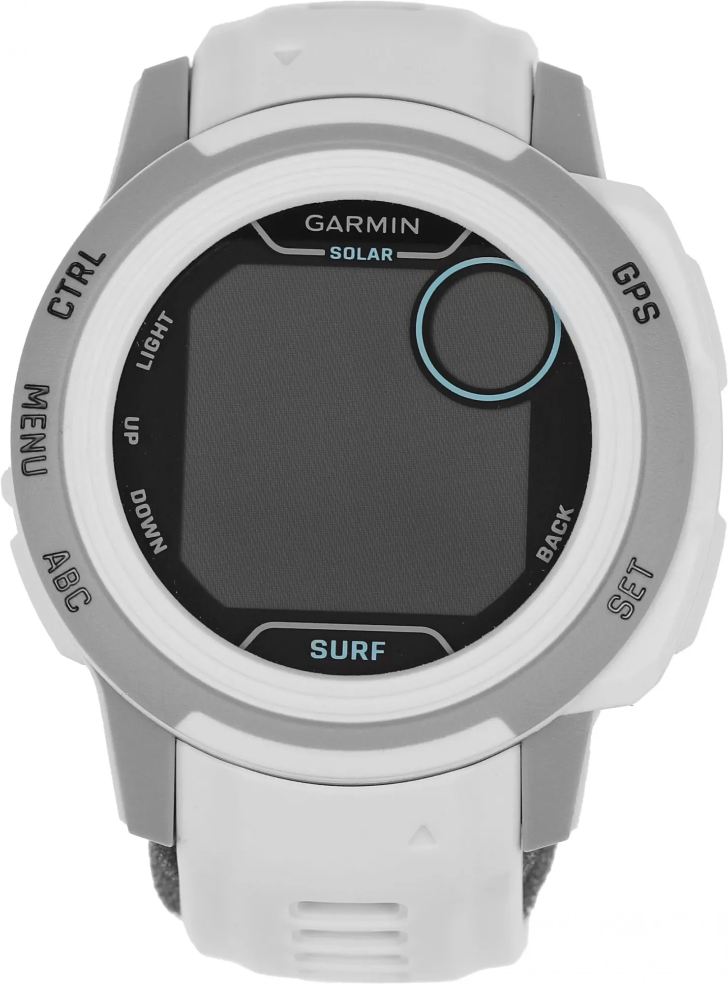 Смарт-часы Garmin Instinct 2s Solar 40мм 1.2" AMOLED корп.черный/белый рем.белый (010-02564-03)