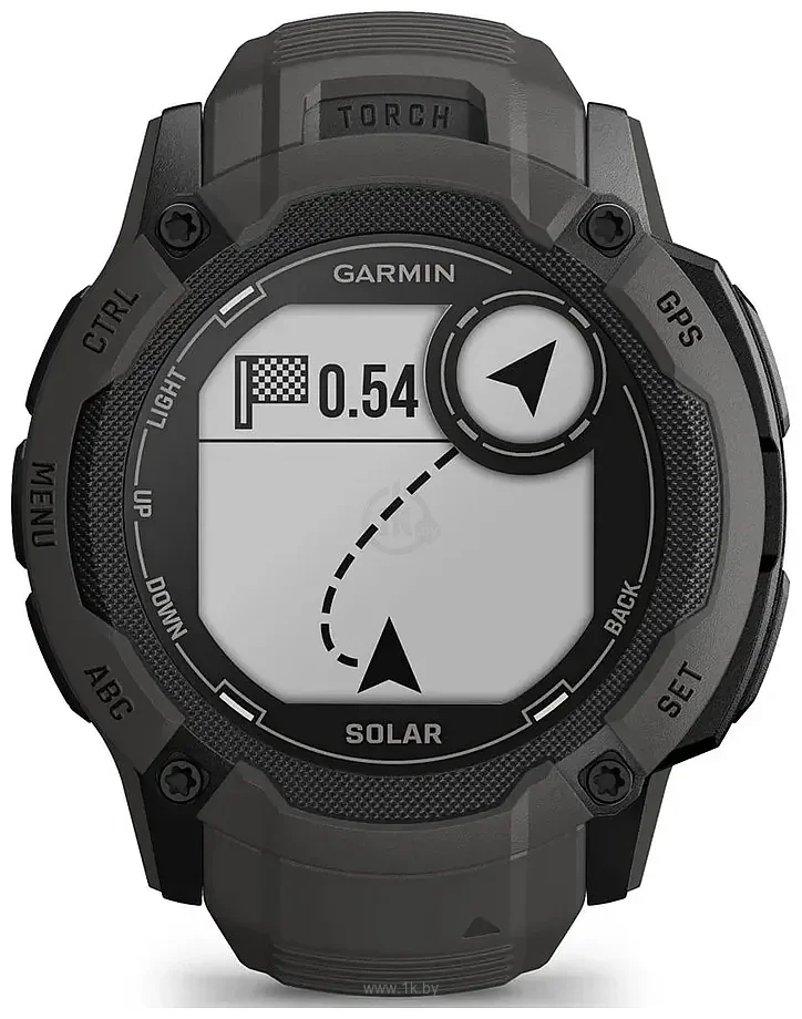 Смарт-часы Garmin Instinct 2X Solar 50мм 1" MIP корп.белый/черный рем.белый (010-02805-04)