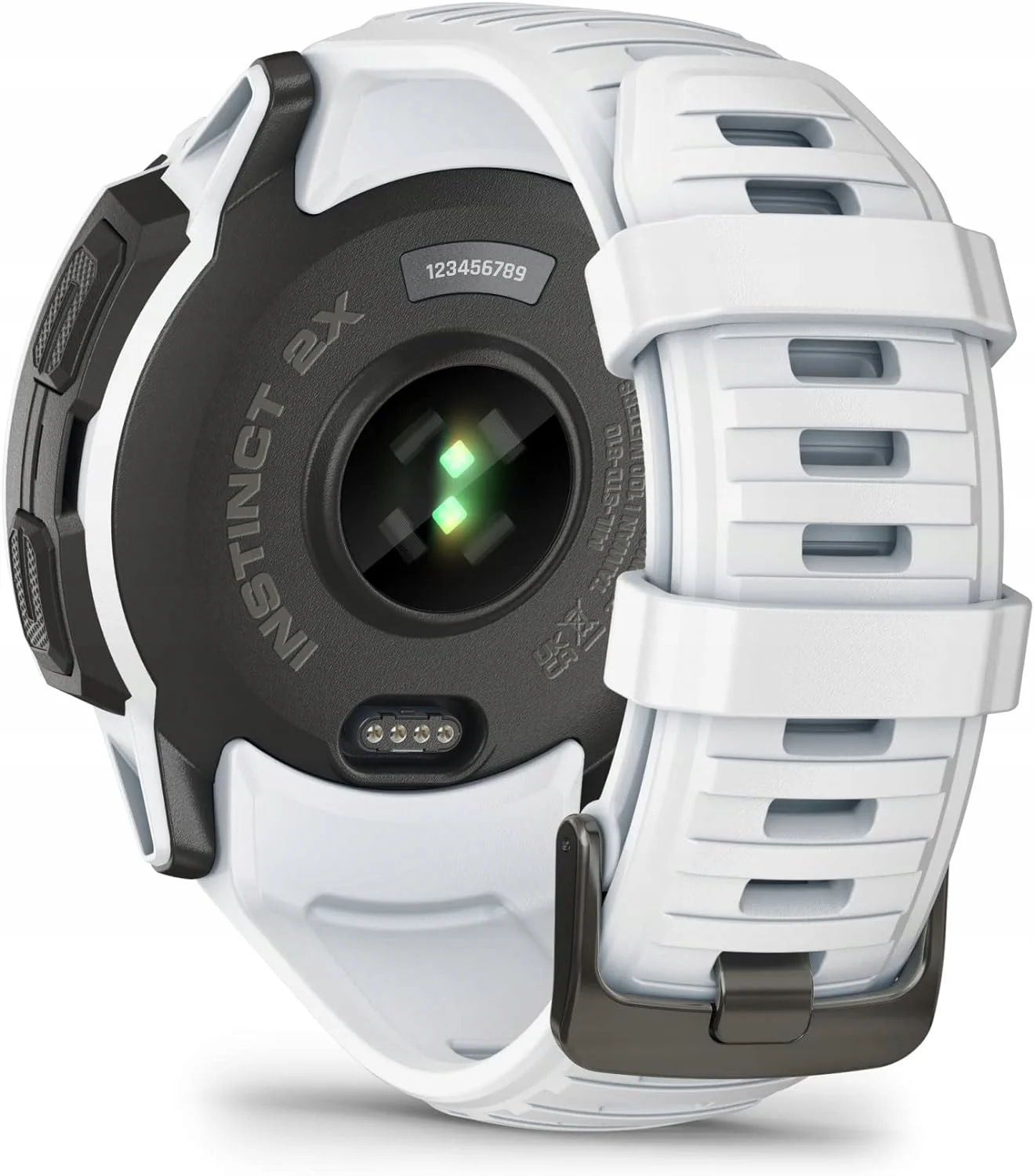 Смарт-часы Garmin Instinct 2X Solar 50мм 1" MIP корп.белый/черный рем.белый (010-02805-04)