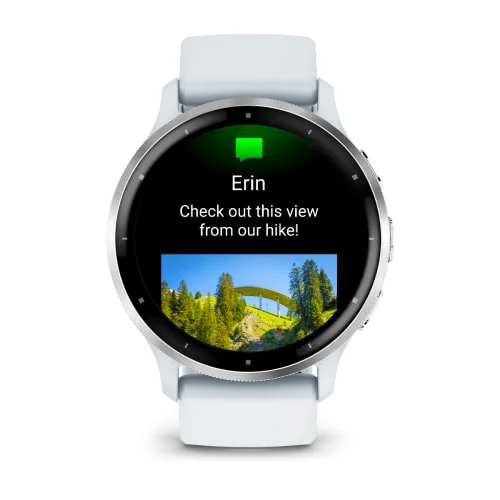 Смарт-часы Garmin Venu 3 35.4мм 1.4" AMOLED корп.серый/серебристый рем.белый разм.брасл.:135-200мм (010-02784-00)