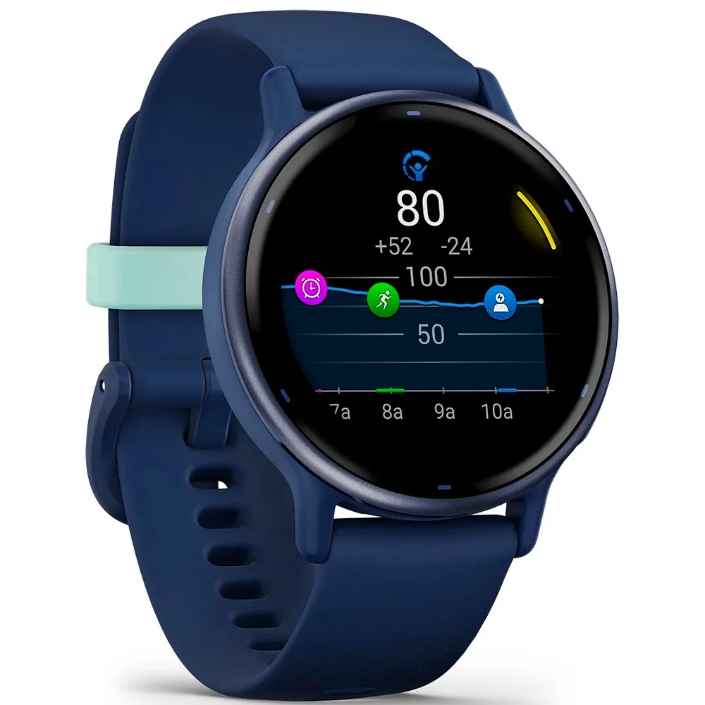 Смарт-часы Garmin Vivoactive 5 30.4мм 1.2" AMOLED корп.синий рем.синий разм.брасл.:125-190мм (010-02862-12)