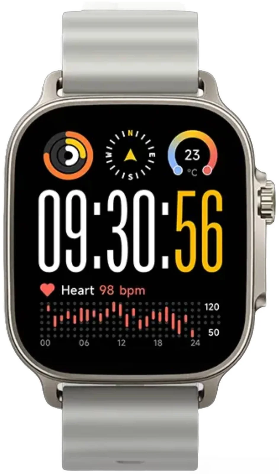 Смарт-часы Realme Watch 5 22мм 1.97" AMOLED корп.серебристый рем.серебристый разм.брасл.:160-230мм (RMW2501)