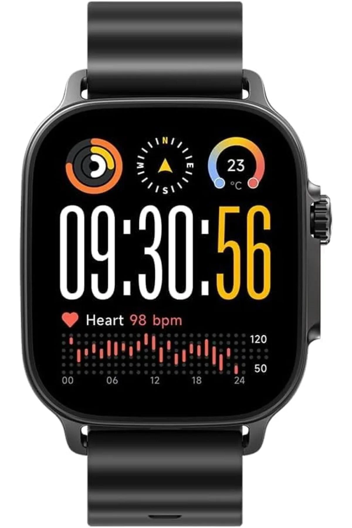 Смарт-часы Realme Watch 5 22мм 1.97" AMOLED корп.черный рем.черный разм.брасл.:160-230мм (RMW2501)