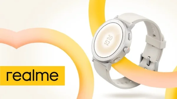 Смарт-часы Realme Watch S5 44мм 1.43" AMOLED корп.бежевый рем.бежевый (6941764490451)