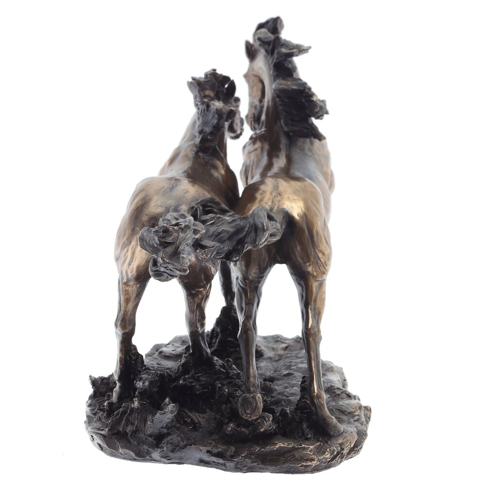 Фигурка декоративная "Пара лошадей", L42,5 W18 H25 см
