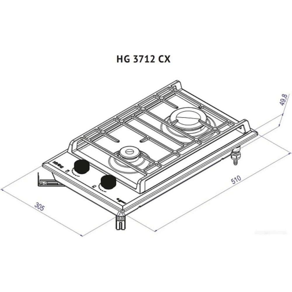 Варочная поверхность Korting HG 3712 CX