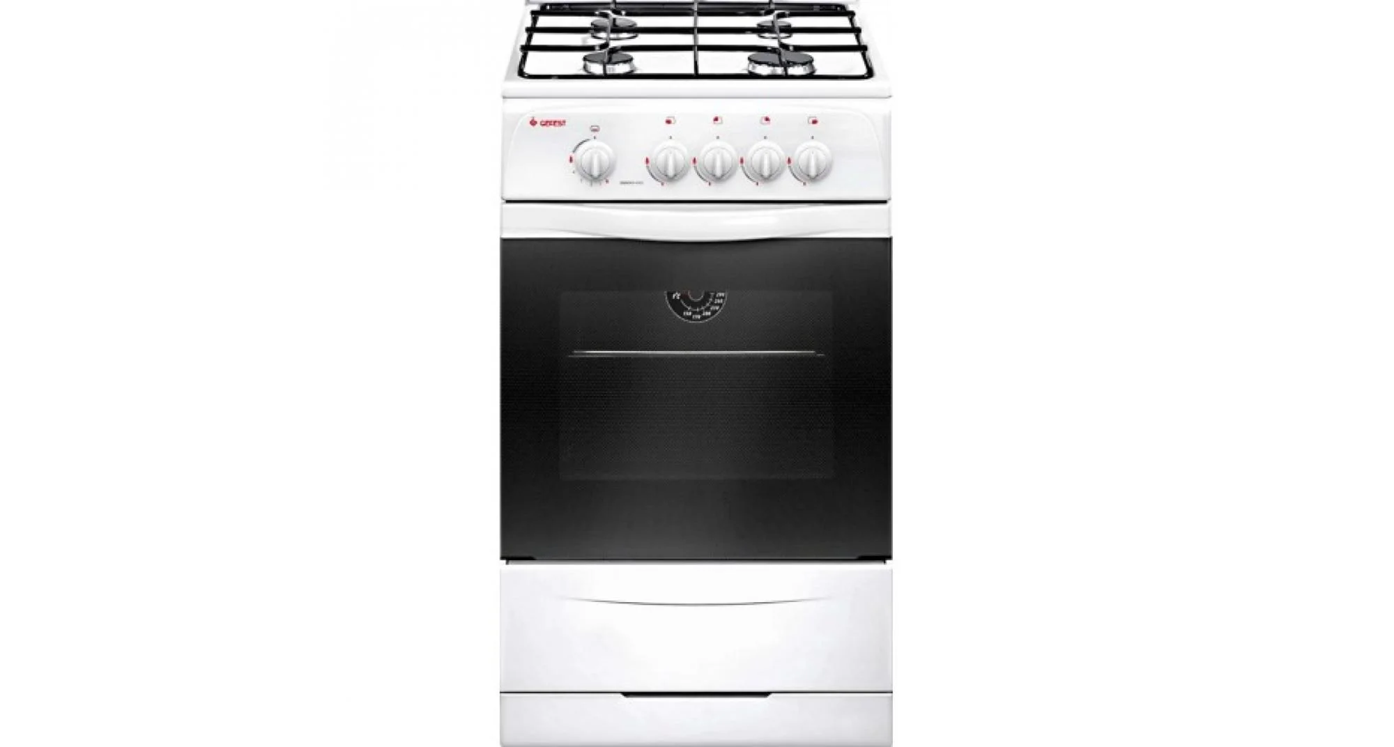 Плита Газовая Gefest ПГ 3200-08 К33 белый/черный (без крышки) реш.сталь
