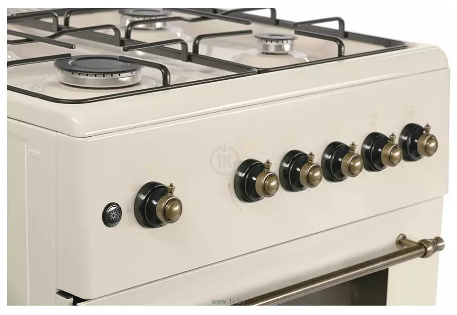 Плита Газовая Nordfrost GG6061Y бежевый (металлическая крышка) реш.сталь