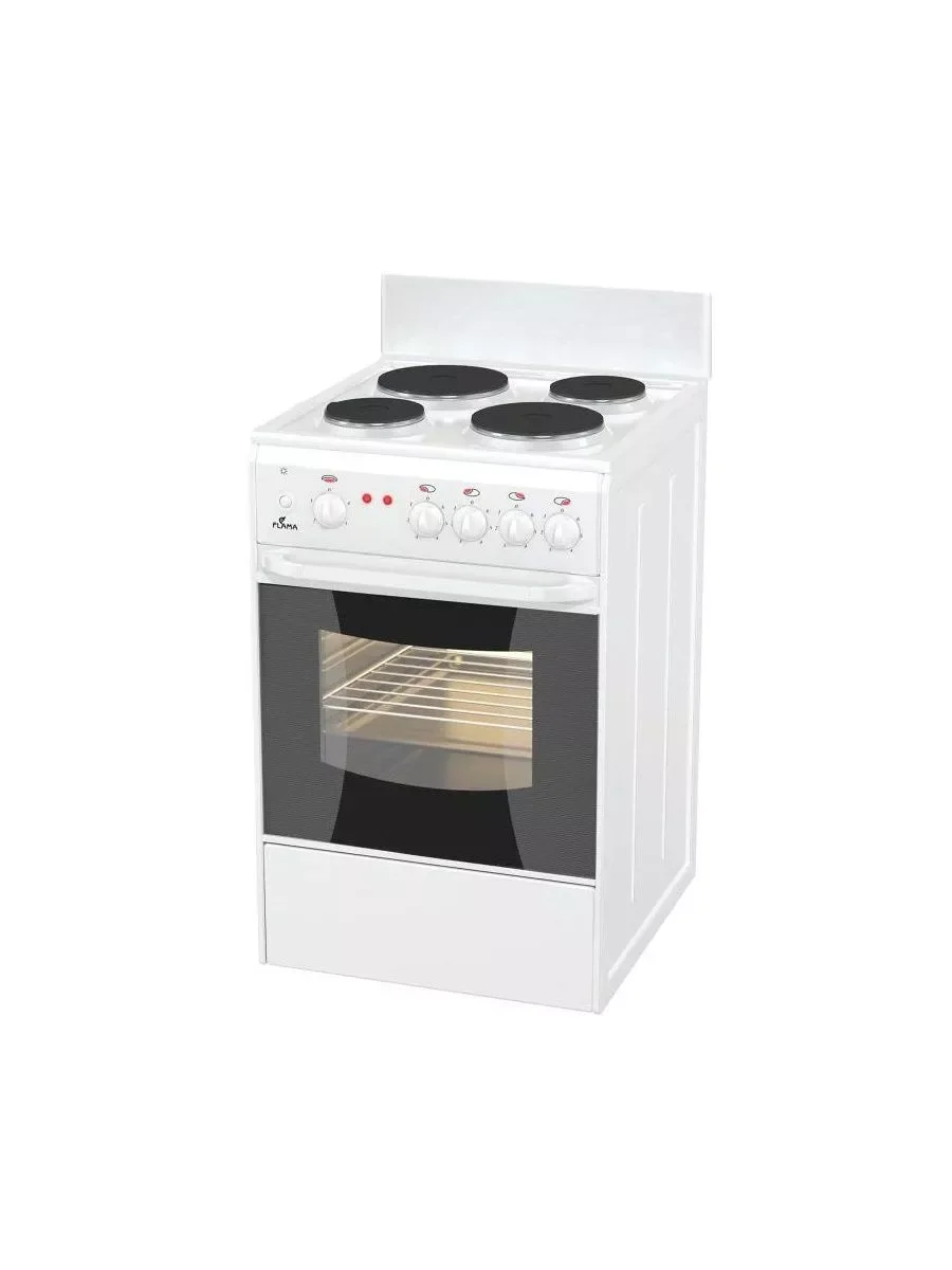 Плита Электрическая Flama AE 1402 W белый эмаль
