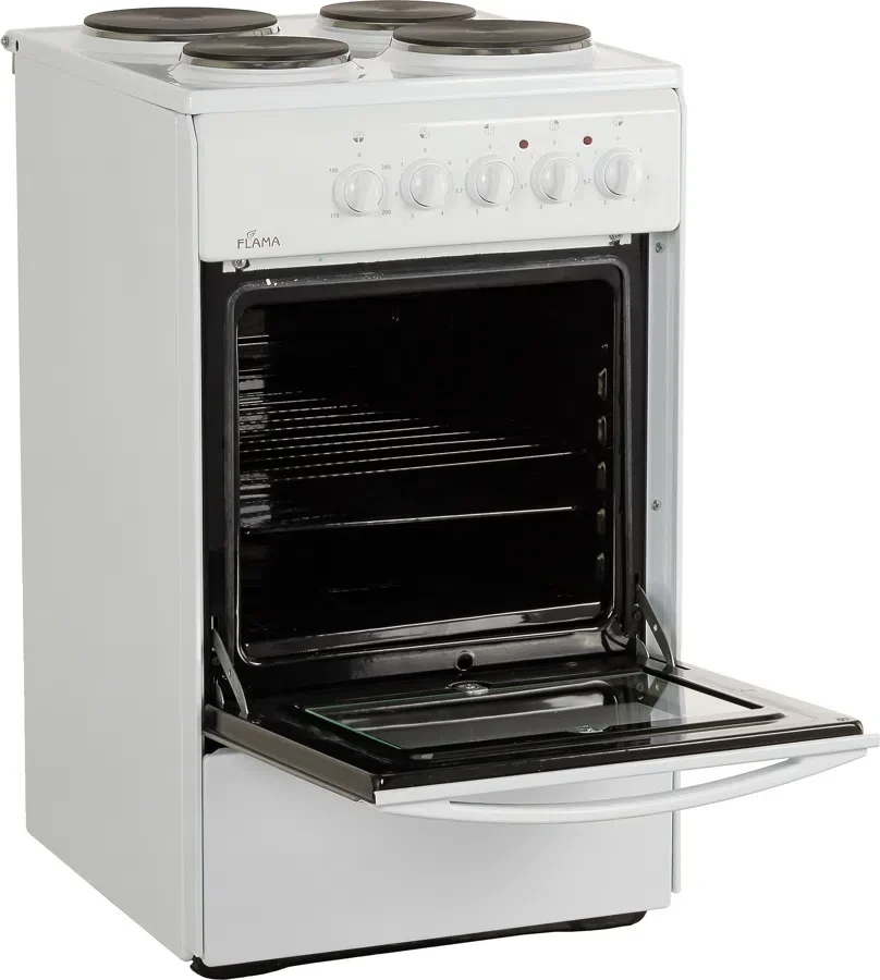 Плита Электрическая Flama AE 1402 W белый эмаль