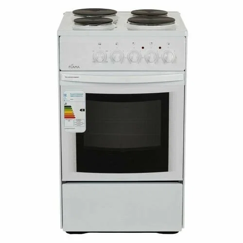 Плита Электрическая Flama AE 1402 W белый эмаль