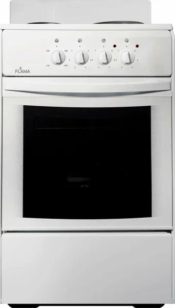 Плита Электрическая Flama AE 1402 W белый эмаль