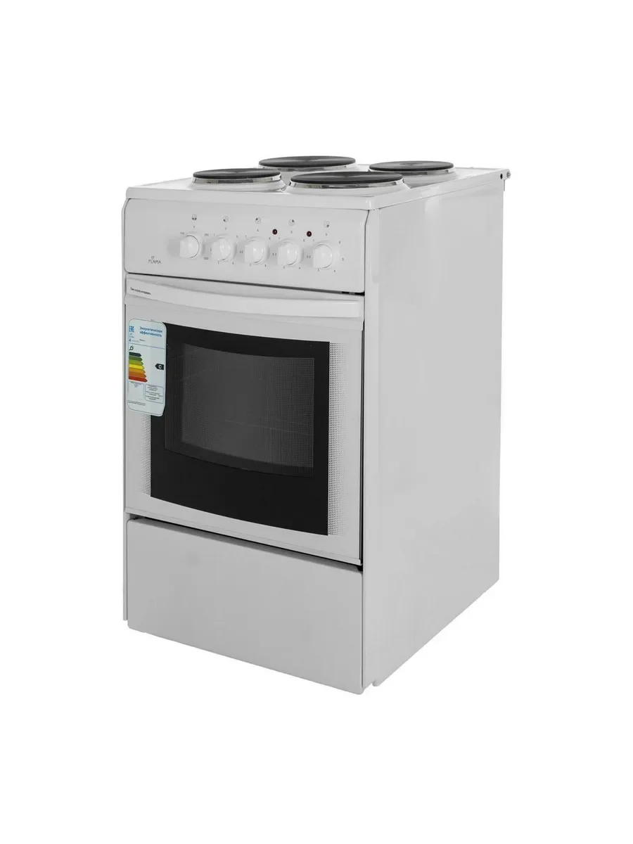 Плита Электрическая Flama AE 1406 W белый эмаль