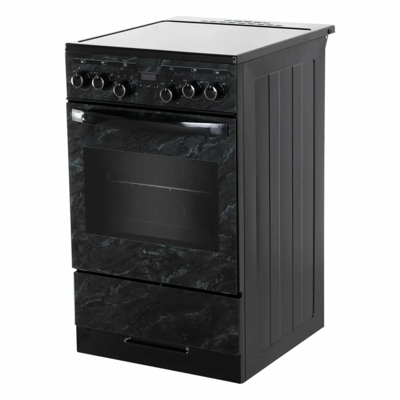 Плита Электрическая Gefest ЭП Н Д 5560-03 0040 белый/черный стеклокерамика (без крышки)
