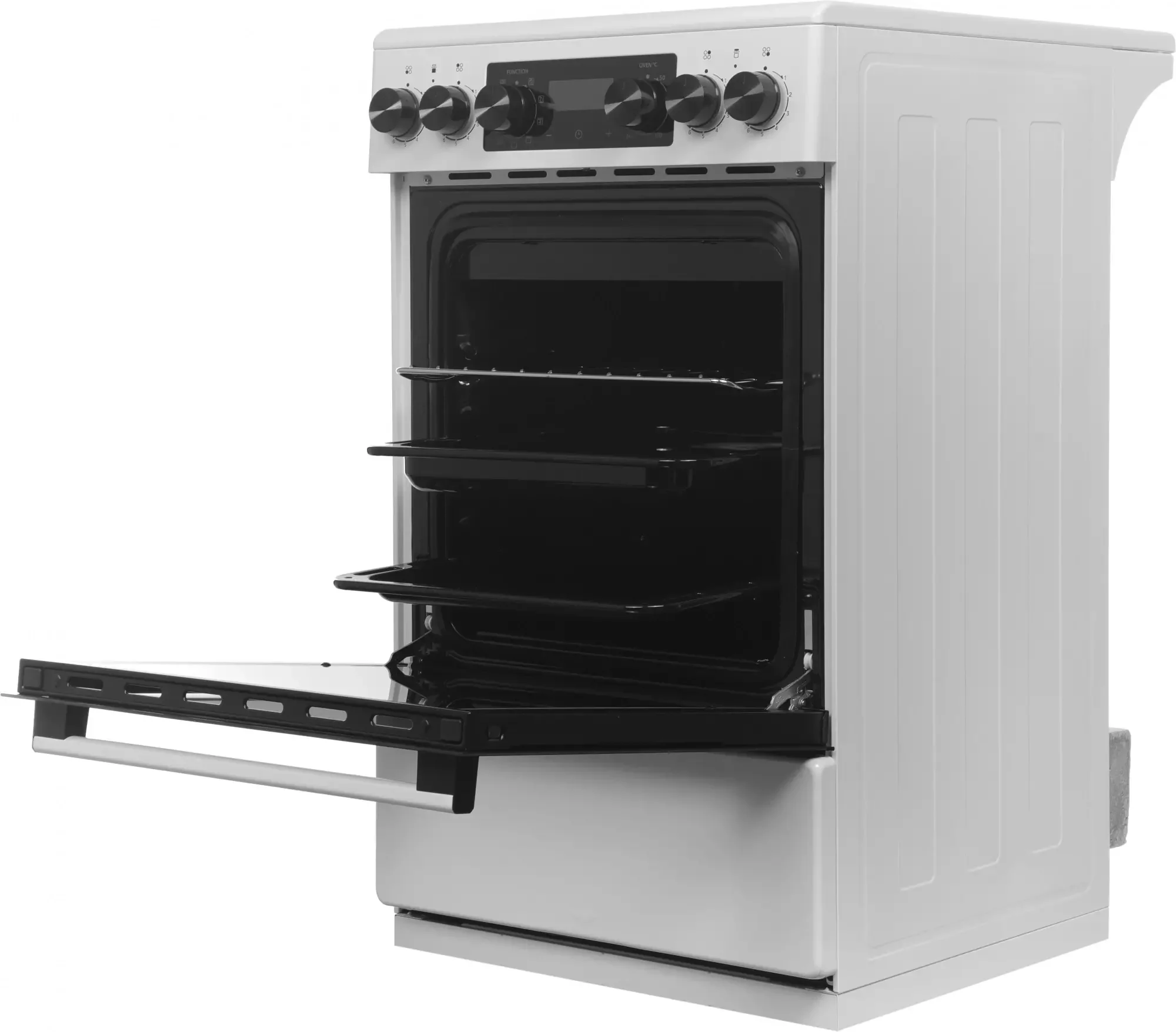 Плита Электрическая Midea MFO-D4E20T9E(WH) белый/черный стеклокерамика (без крышки)