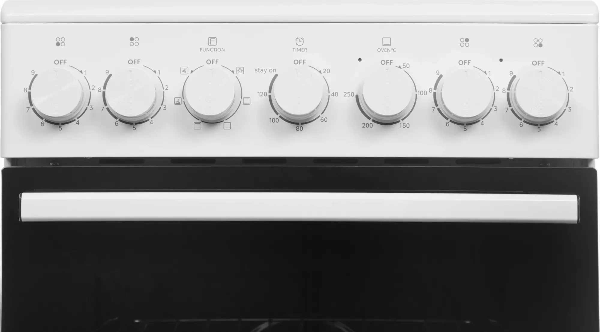 Плита Электрическая Midea MFO-M4E20T6E(WH) белый/черный стеклокерамика (без крышки)
