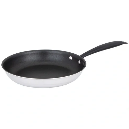 СКОВОРОДА C АНТИПРИГАРНЫМ ПОКРЫТИЕМ "IRON CHEF" AGNESS 26*5.0CM ТЕХНОЛОГИЯ 3-PLY, НЕРЖ.СТАЛЬ 18/10