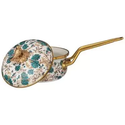КОВШ AGNESS ЭМАЛИРОВАННЫЙ, СЕРИЯ IRISES 14СМ/0,9Л D=14 СМ  ДЛИНА=31СМ ПОДХОДИТ ДЛЯ ИНДУКЦИОН