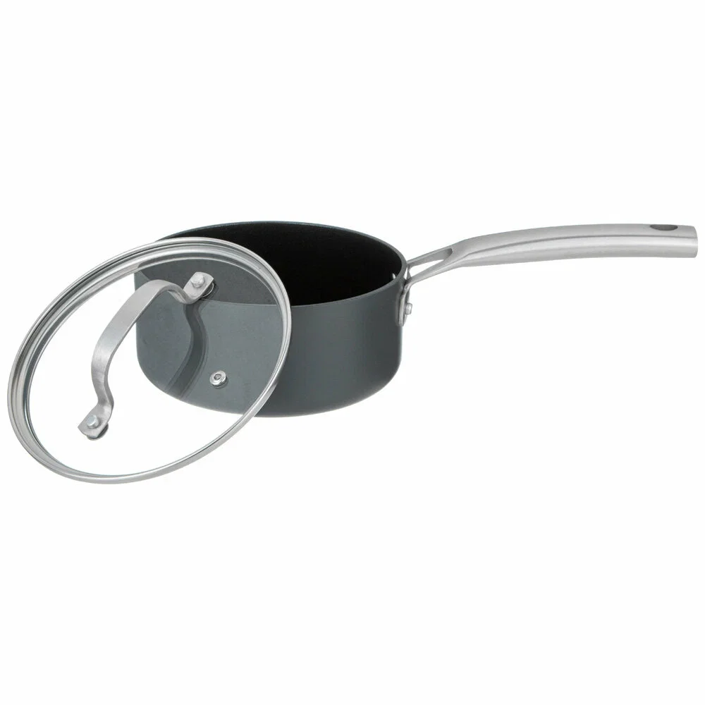 КОВШ С КРЫШКОЙ 1,4Л "CHEF"AGNESS 16*7,5СМ, АНОДИРОВАННЫЙ АЛЮМИНИЙ,3Х СЛОЙНОЕ ПОКРЫТИЕ DAIKIN
