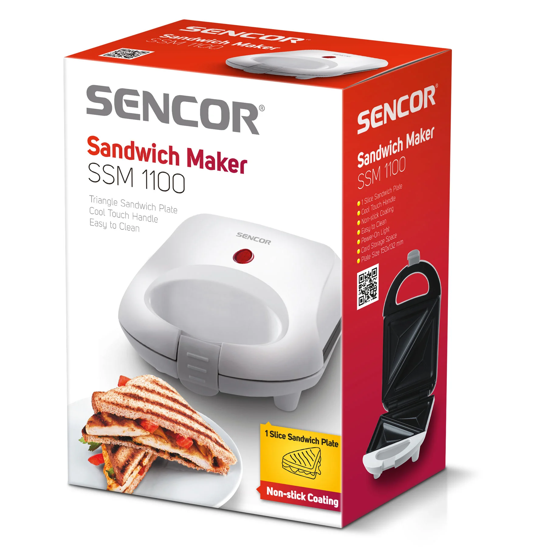 Сэндвичница Sencor SSM 1100 белый