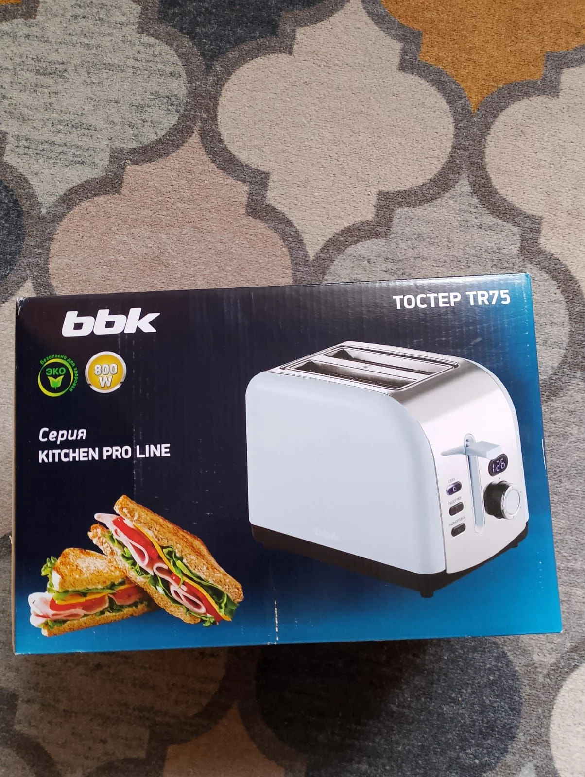 Тостер BBK TR75 светло голубой