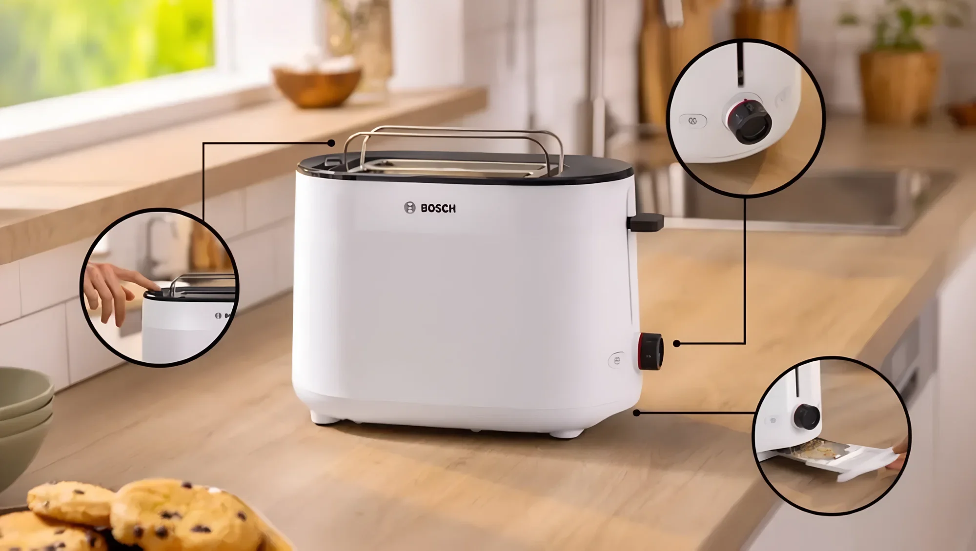 Тостер Bosch TAT2M121 белый
