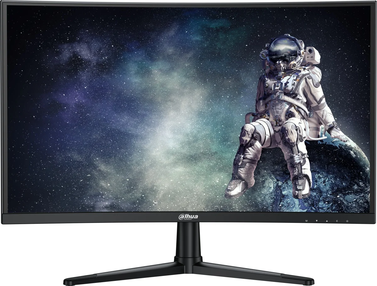 Монитор 27" Dahua DHI-LM27-E240C VA 1920x1080, 240 Гц, 1 мс, 16:9, 350 кд/м², HDMI 2.0, DP 1.4, 3.5 Jack, HDR10, изогнутый экран (1500R), черный
