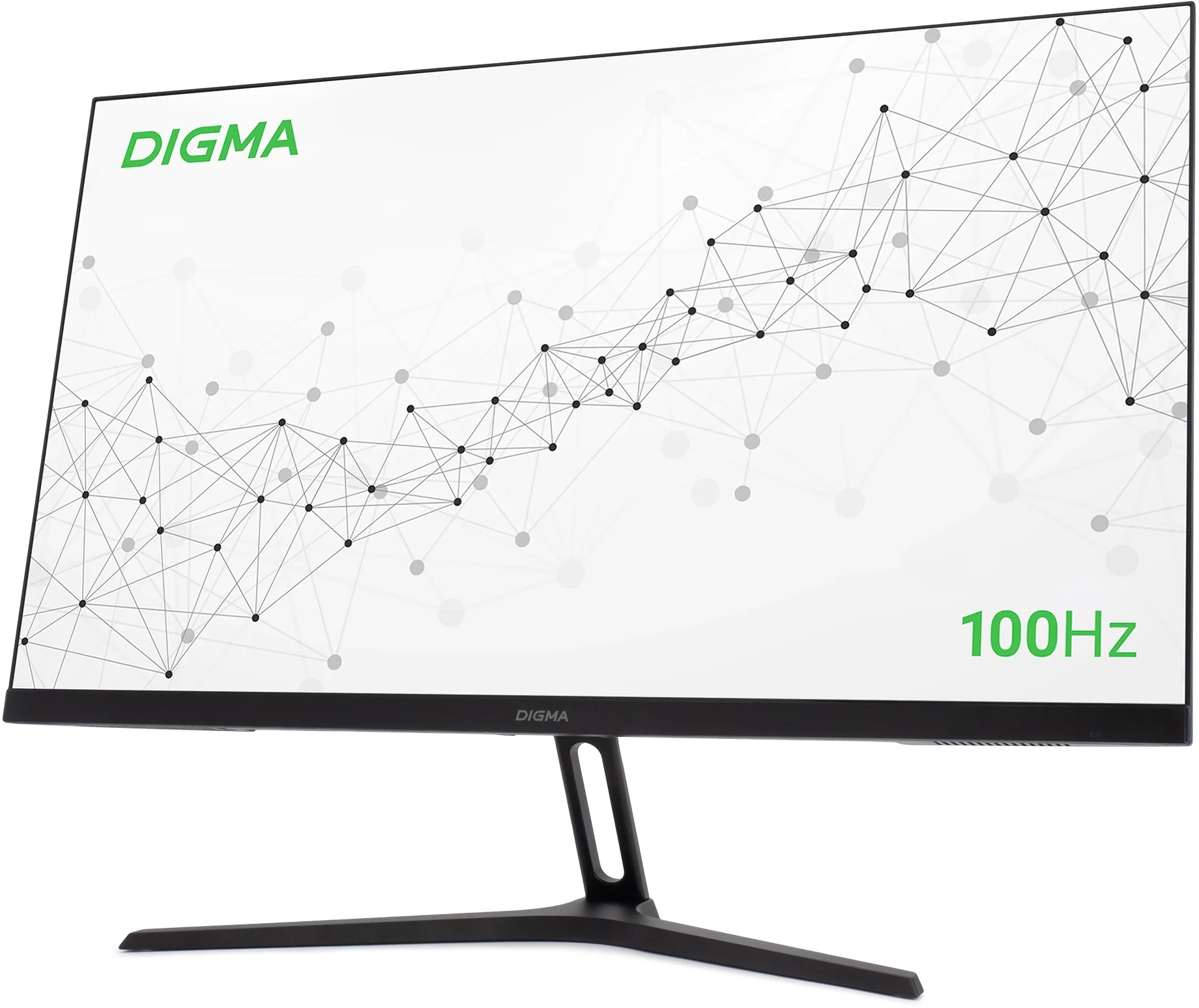Монитор 27" Digma Progress 27P301F IPS 1920x550, 100 Гц, 5 мс, 16:9, 300 кд/м², 1xHDMI, 1xVGA, 2x2 Вт, черный