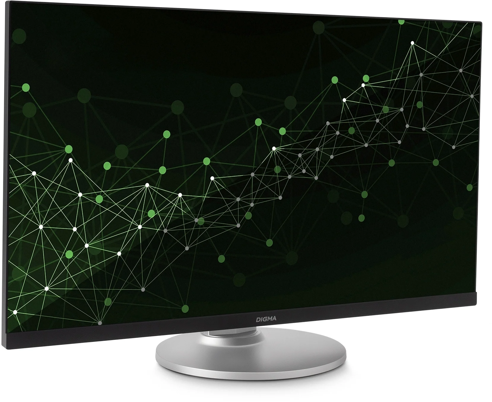 Монитор 27" Digma Progress 27P705Q IPS 2560x1440, 75 Гц, 5 мс, 16:9, 300 кд/м2, 2xHDMI, 1xDP, 1x3.5 мм, черный/серебристый