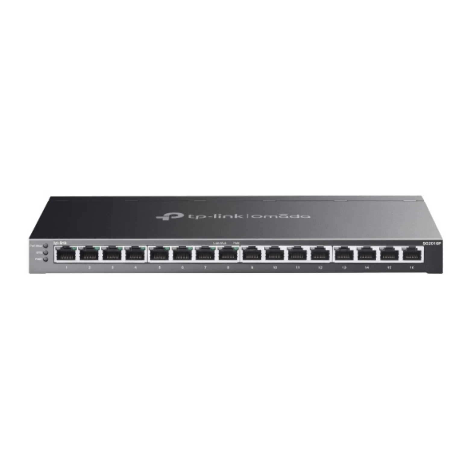 Коммутатор сетевой TP-Link 16-Port Gigabit Easy Smart Switch, 16 Gigabit RJ45 Ports, Desktop Steel Case, MTU/Port/Tag-based VLAN, QoS, IGMP Snooping,