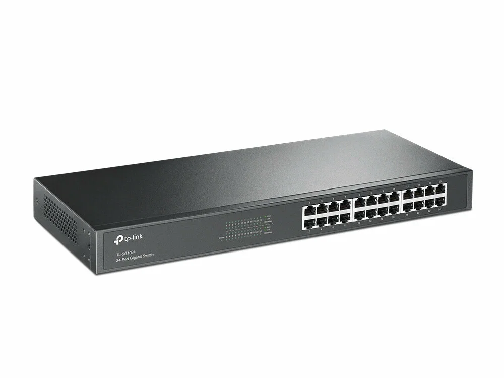 Коммутатор сетевой TP-Link SMB TL-SG1024 Коммутатор 24LAN 10/100/1000Mb/s Unmanagersd Gigabit Rackmount Switch
