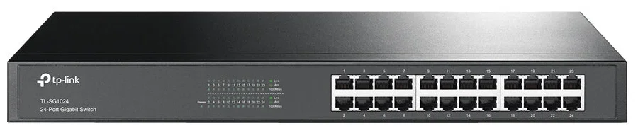 Коммутатор сетевой TP-Link SMB TL-SG1024 Коммутатор 24LAN 10/100/1000Mb/s Unmanagersd Gigabit Rackmount Switch