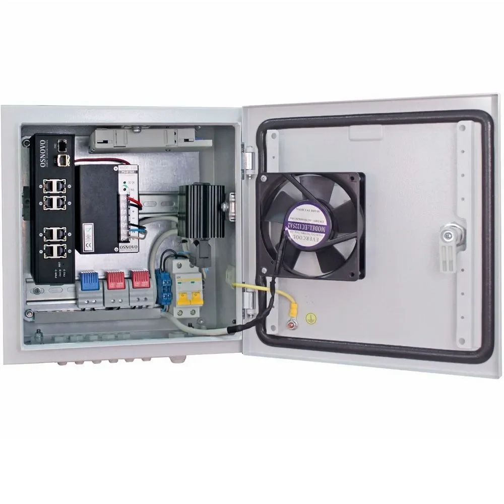 Коммутатор уличный РоЕ на базе уличной станции Osnovo OS-331, 6 *10/100Base-T с PoE (до 30W), 2 *10/100Base-T с PoE (до 60W), 1 *10/100/1000Base-T, 2