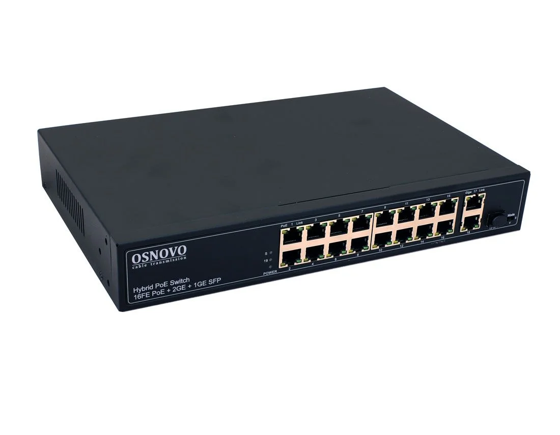 Коммутатор уличный РоЕ на базе уличной станции Osnovo OS-331, 6 *10/100Base-T с PoE (до 30W), 2 *10/100Base-T с PoE (до 60W), 1 *10/100/1000Base-T, 2