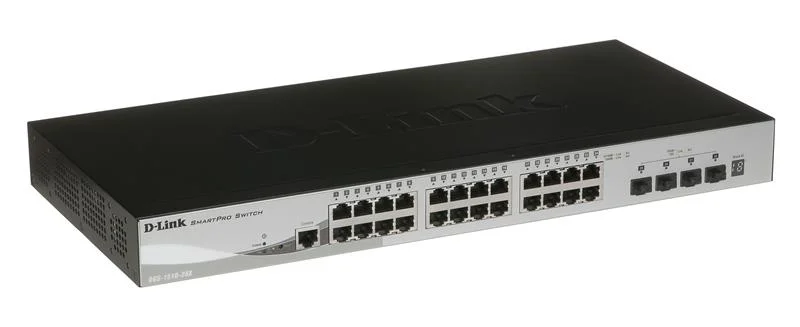Коммутатор управляемый 2 уровня D-Link DES-3200-28/C1A с 24 портами 10/100BASE-T + 2 комбо-портами 1000Base-T/SFP