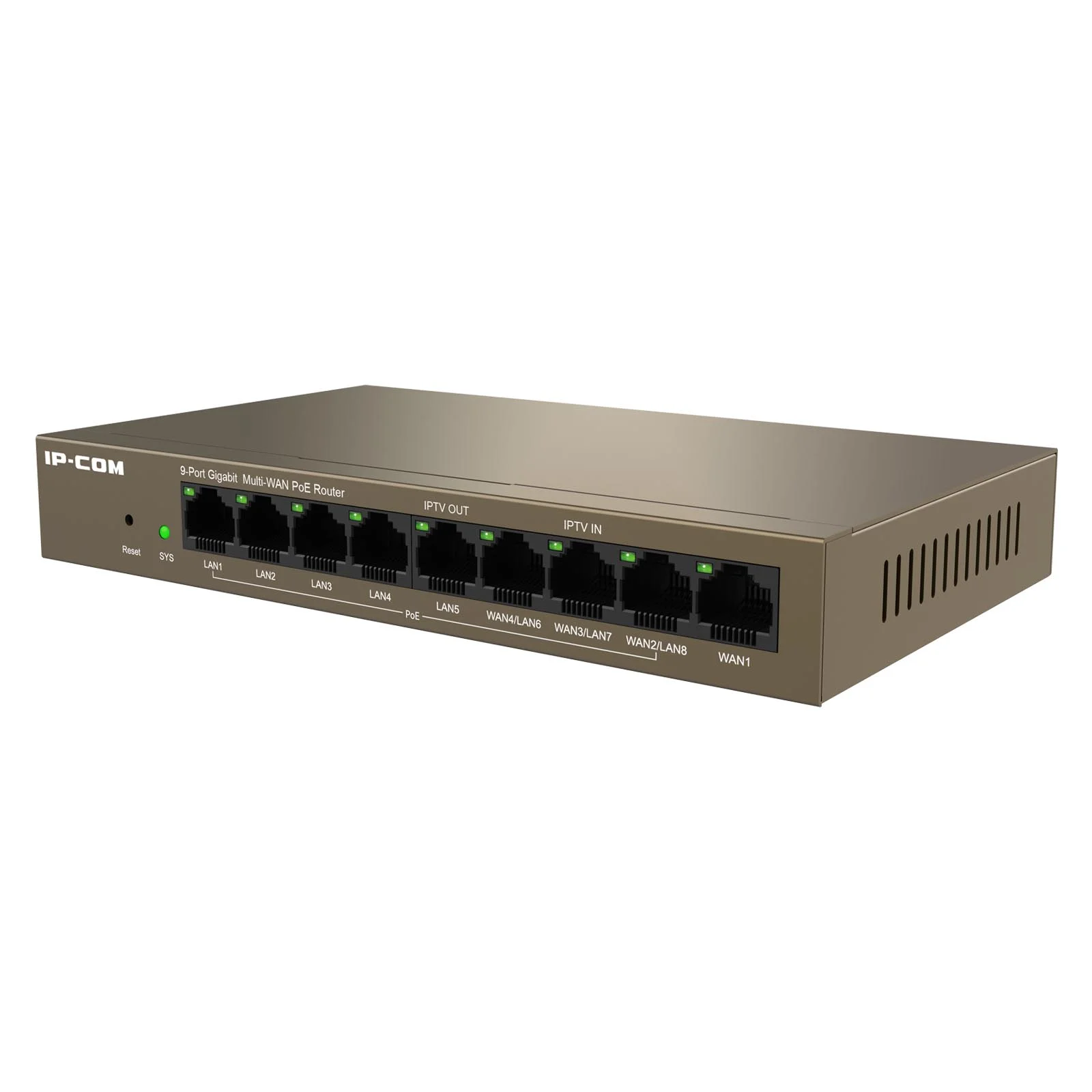 Коммутатор управляемый IP-COM G2210P-8-120W PoE, 10 портов, 9x1 Гбит/с, SFP 1x1 Гбит/с, PoE 8x30Вт (до 110 Вт)