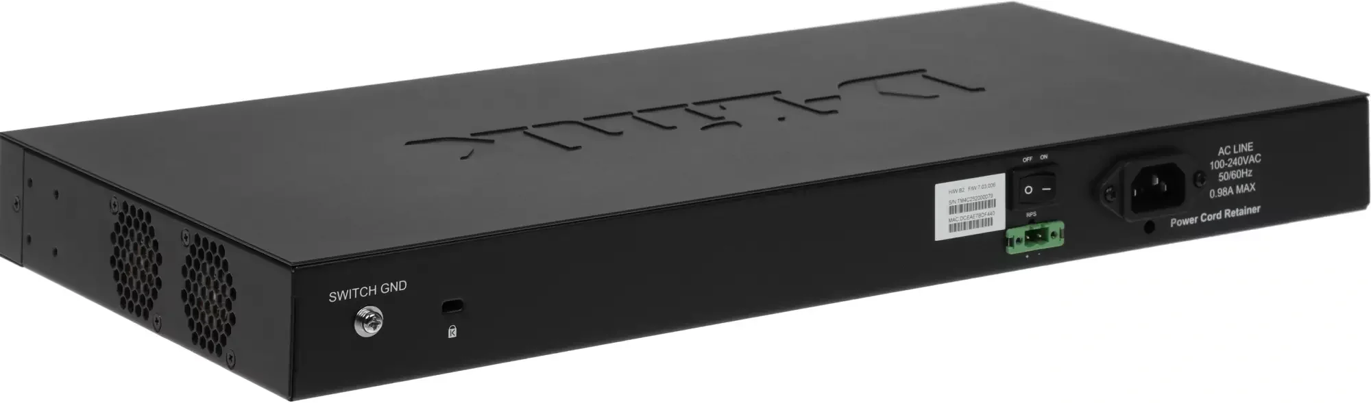 Коммутатор управляемый L2 DGS-1210-28XS/ME/B2A с 24 портами 100/1000Base-X SFP и 4 портами 10Gbase-X SFP+