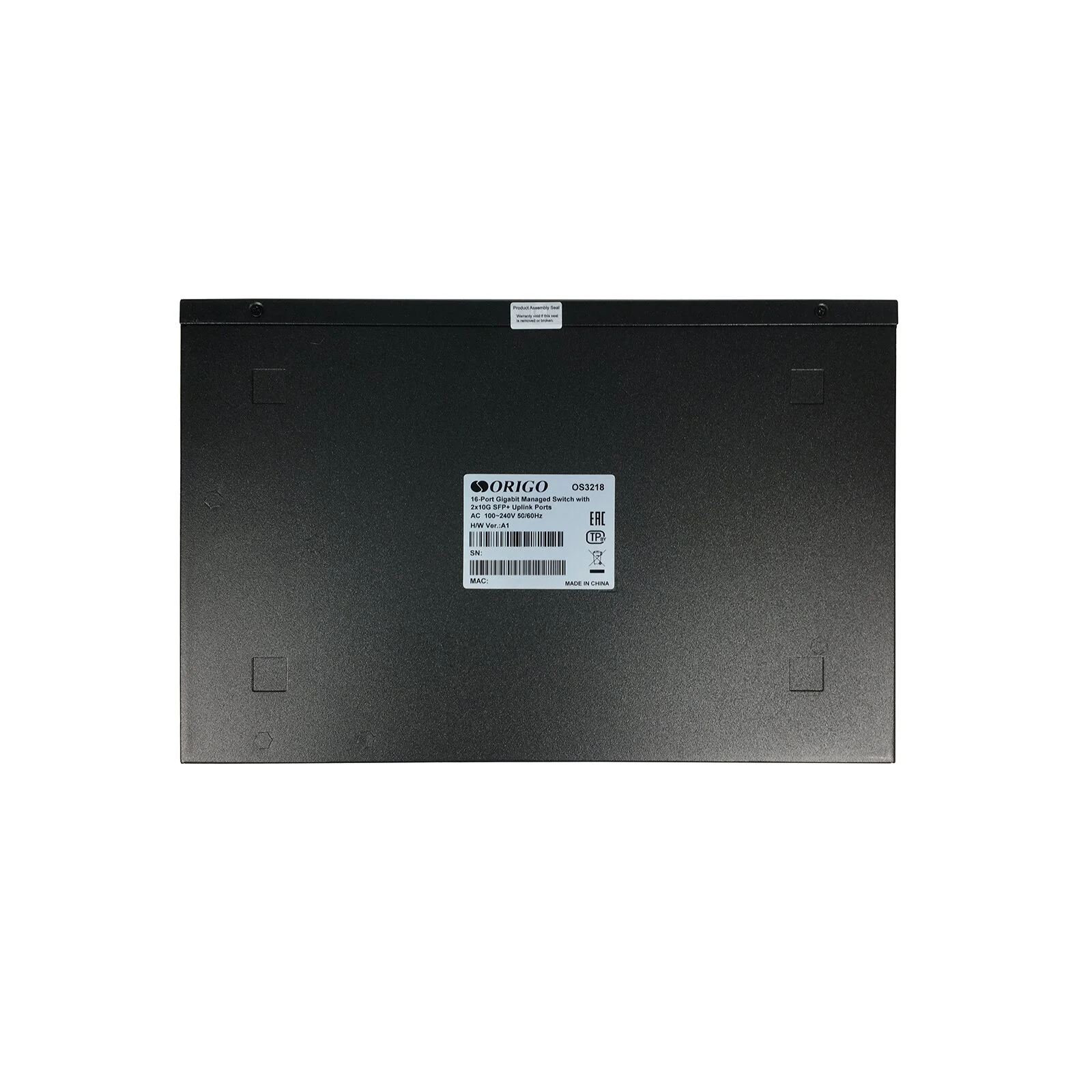 Коммутатор управляемый ORIGO OS3218/A1A, L3, 16x1000Base-T, 2x10Gbase-X SFP+, консольный порт RJ-45, комплект для установки в 19" стойку