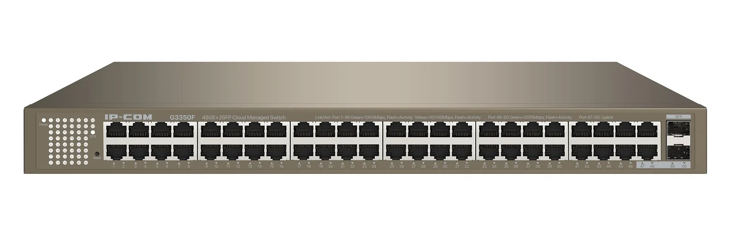 Коммутатор управляемый PoE IP-COM G5328XP-24-410W L3, 26 портов, 24x1 Гбит/с, SFP+ 4x10 Гбит/с