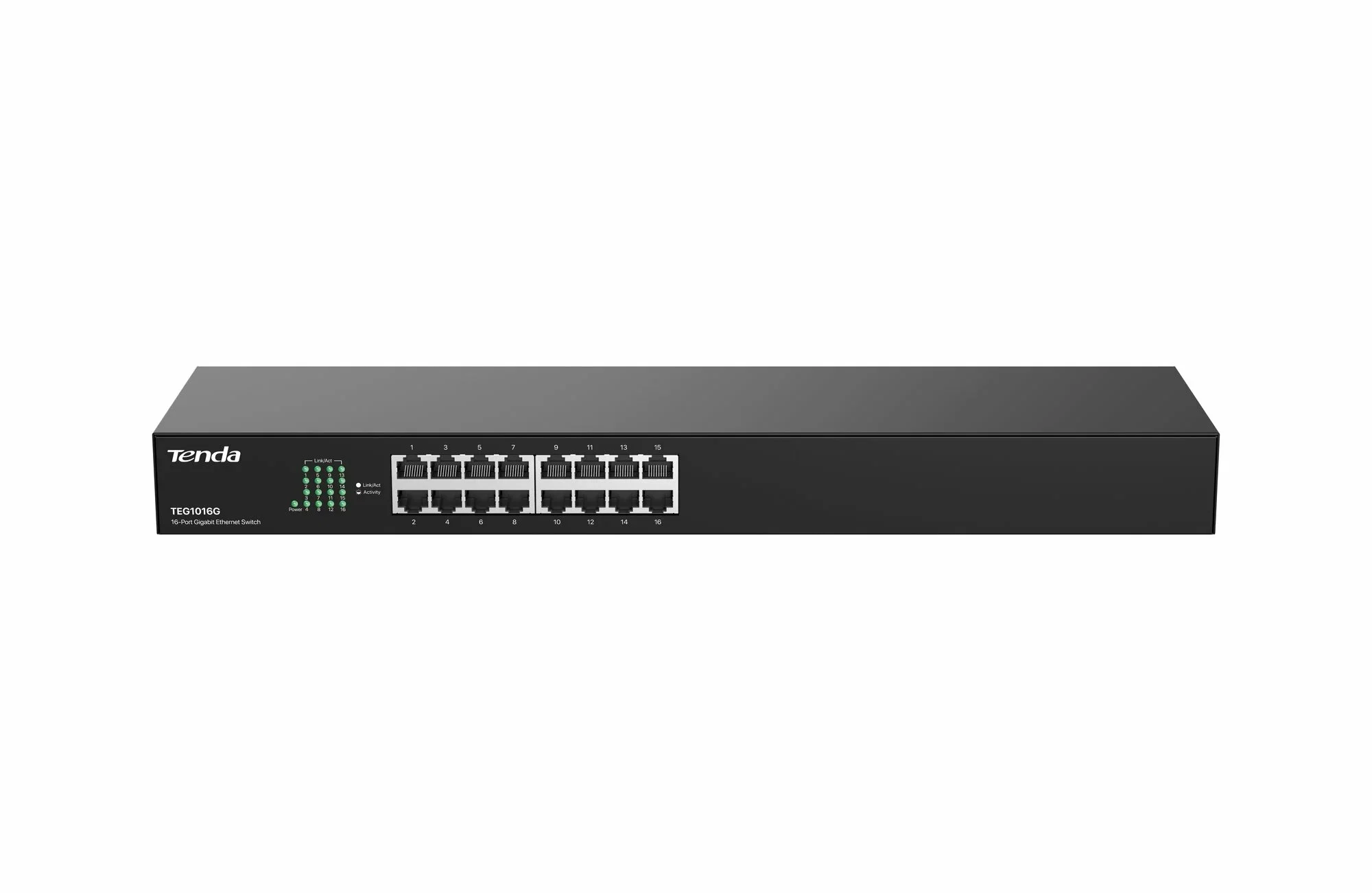 Коммутатор управляемый PoE Tenda TEG2220P-16-250W, 18 портов, 18x1 Гбит/с, SFP 2x1 Гбит/с, PoE 16x30Вт (до 230Вт)