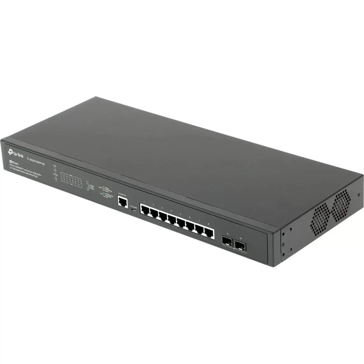 Коммутатор управляемый TP-Link SG3210XHP-M2 JetStream уровня 2+ с 8 портами PoE+ 2,5 Гбит/с и 2 портами SFP+