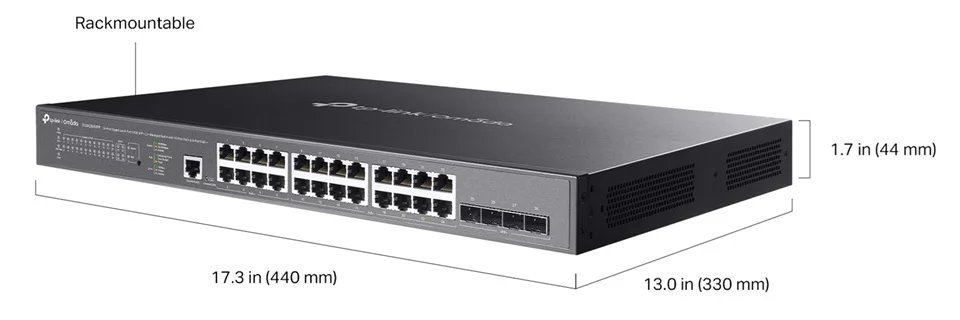 Коммутатор управляемый TP-Link SX3032F Omada уровня 2+ с 32 портами SFP+