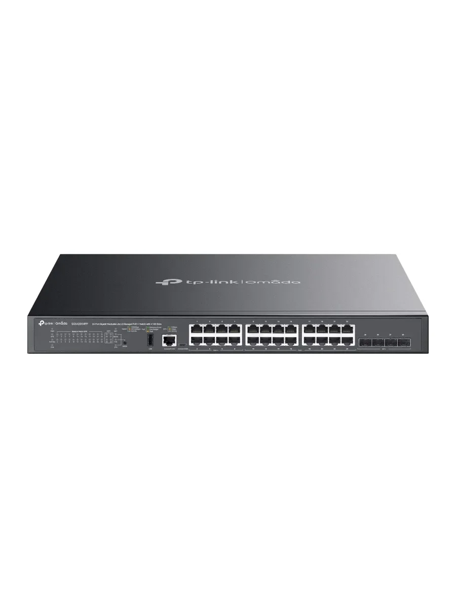 Коммутатор управляемый TP-Link SX3032F Omada уровня 2+ с 32 портами SFP+