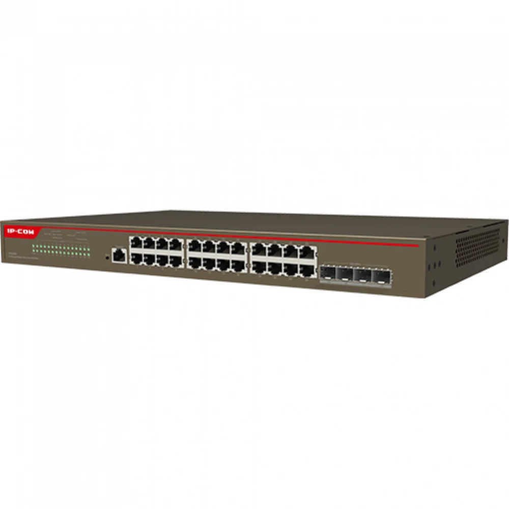 Коммутатор управляемый в стойку, 24*1Gbit RJ45, 4*SFP 10Gbit, console port IP-COM G5328X